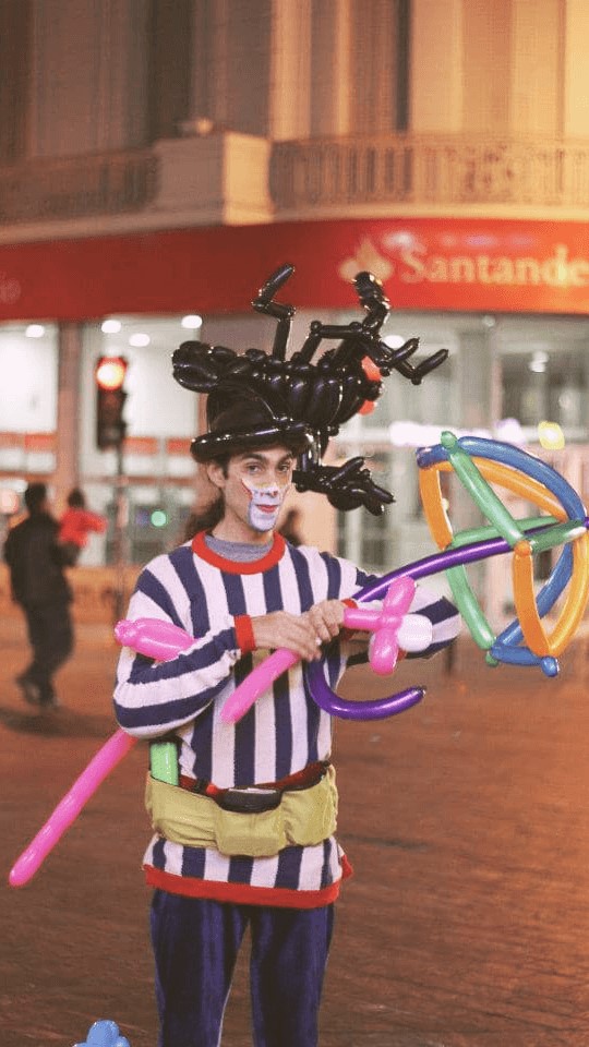 Paraply ballonfigur